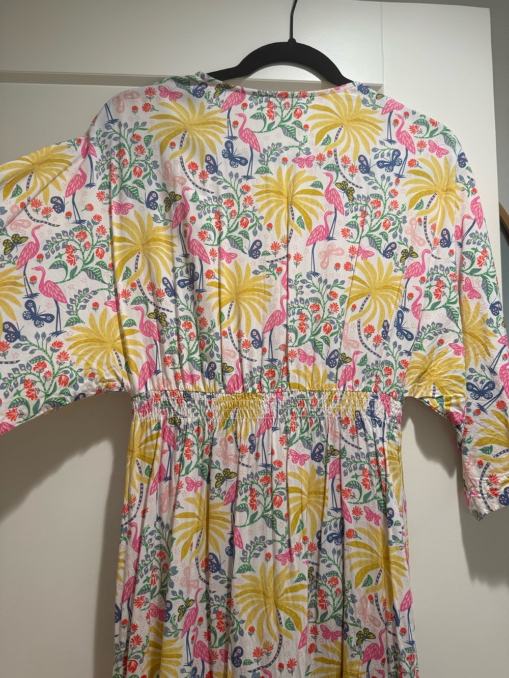 Boden Floral Maxi Dress in Yellow, Pink & Green - Picture 3 of 6